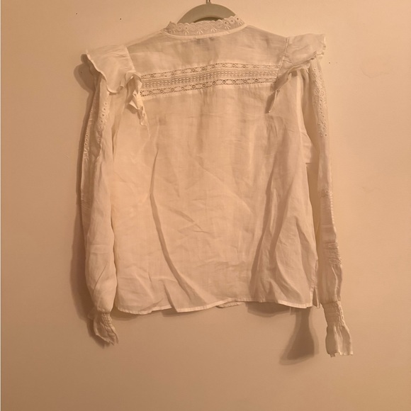 All Saints Heather Lace Trim Top - Picture 7 of 7